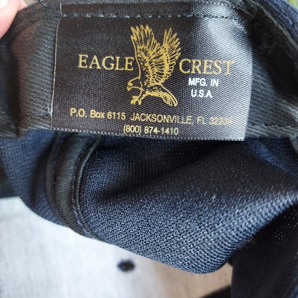 Korea Veteran Military Flat Bill Snapback Eagle Crest Hat Made USA NWOT - Picture 5 of 7